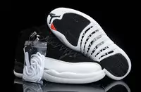 chaussure man classic jordan 12 air 2013 style exquis noir blanc